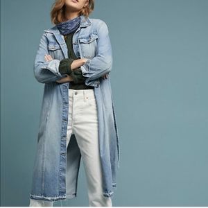 Anthropologie Sanctuary Denim Trench L NWOT